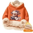 thumbnail image 4 of Highland Cow Christmas Sweatshirts-Cozy Hooded Pullover with Cow Print Design,Soft Warm Winter Kids Top,Cute Highland Cow Hoodie & Sweater for Holiday Season, 4 of 5