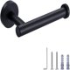 thumbnail image 1 of Portarrollos de papel higiénico negro, Portarrollos de papel de baño Soporte de pared de acero inoxidable Negro mate,, 1 of 5