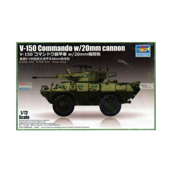 Trumpeter Models V-150 Commando w/20mm Cannon New