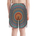 thumbnail image 3 of Cauagu Mandala Print Swim Trunks for Men,Youth Boys Swim Shorts Compression Liner Beach Shorts Boys' Swimming Shorts 7-20 Years Bathing Suit-Small, 3 of 7