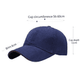thumbnail image 2 of Gorra clásica de algodón de perfil bajo para hombre y mujer, gorra de béisbol ajustable, 2 of 5