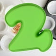 thumbnail image 6 of Silicone Number Cake Mold Pan Baking Tin Birthday Anniversary Number 2 Cake Mold (Random Color), 6 of 8