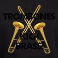 thumbnail image 3 of CafePress - Trombones Kick Brass Hoodie (Dark) - Pullover Hoodie, Classic, Comfortable Hooded Sweatshirt, 3 of 4