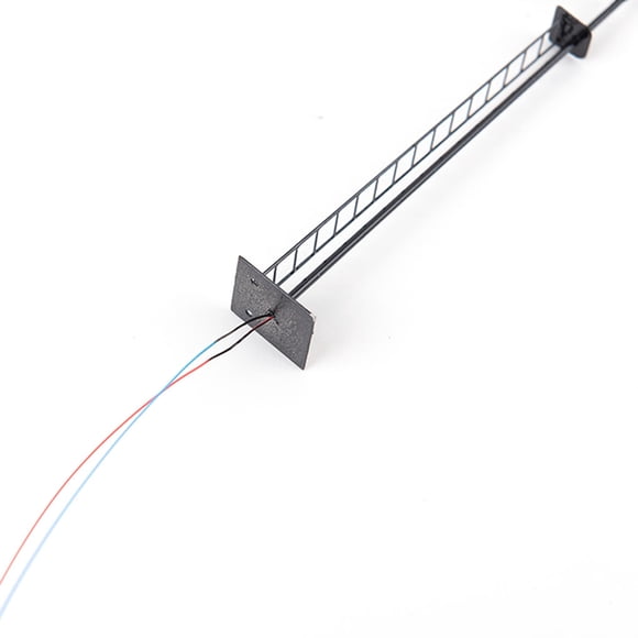 Bearachild Modelo de tren, farola con escalera, decoraciones de paisaje, luz LED de vía férrea, manualidades de un solo cabezal, lámpara de pista, Artesanía Negro (Escala 1:160) Bearachild HA064509-11