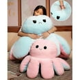 thumbnail image 4 of Reversible Octopus Plush Toy, Large Plush Octopus Cushion Pillow Toy - Approximately 80 cm (with error), 4 of 5