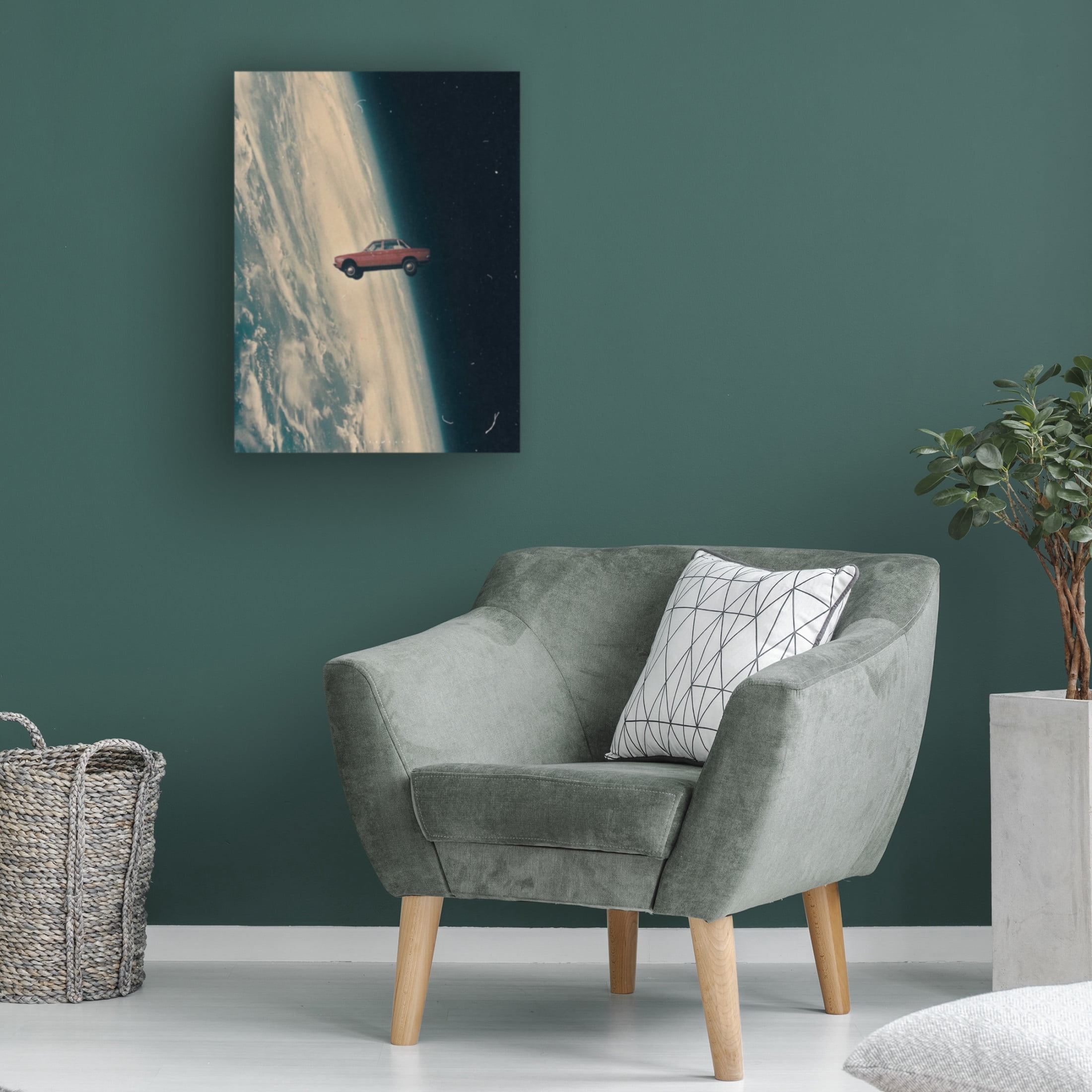 Trademark Fine Art spacerocket art  Driving Back to the Deep Canvas Wall Art