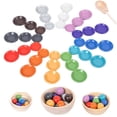 thumbnail image 2 of Juguetes sensoriales preescolares Montessori de madera con bolas de arcoíris Zulema Bolas en Copas, 2 of 8