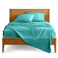 thumbnail image 1 of Bare Home Premium 1800 Collection 4-Piece Bed Sheet Set, Queen, Turquoise, 1 of 10