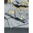 thumbnail image 3 of Fennco Styles Everyday Design Solid Color Table Runner 16" W x 108" L - Indigo Table Cover for Home, Farmhouse Décor, Banquets, Family Gathering and Special Occasion, 3 of 4