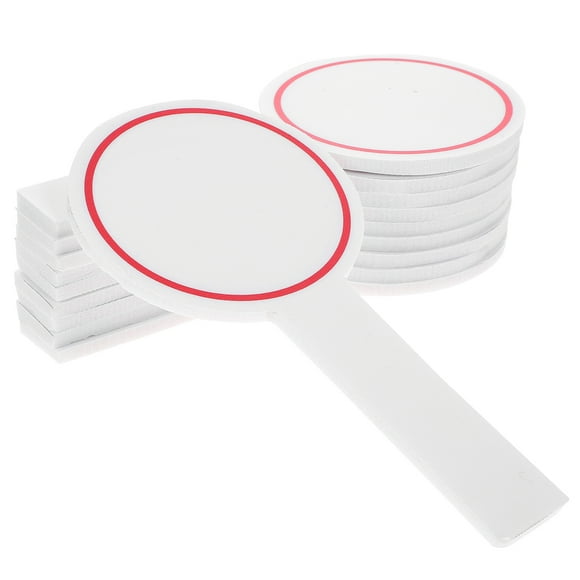 SHISUYAN 20Pcs Blank Scoreboard Handheld Scoreboard Dry Erase Paddle Mini Handheld Blank Writing Board