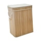 thumbnail image 3 of Cesta de bambú para la ropa sucia con tapa, cesta de almacenamiento para dormitorio , sala de estar Madera, 3 of 9