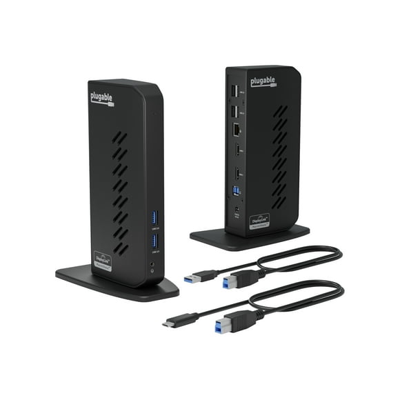 Plugable UD-3900Z - Docking station - USB 3.0 - 2 x HDMI - 1GbE - 24 Watt