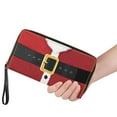 thumbnail image 3 of Jeiento Christmas Elf Womens Long Wallet PU Leather Travel Purse Credit Card Holder Phone Clutch Large Capacity Zip Around Wristlet Wallet for Ladies Teens, 3 of 7