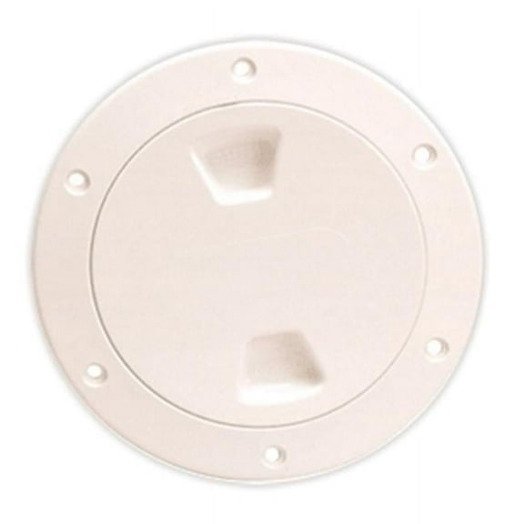 Smooth Center Screw Out Deck Plate, Beige