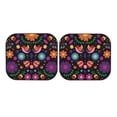 thumbnail image 4 of Picia Colorful Floral2 2 Piece Car Windshield Sun Shade Foldable | Foldable Sun Shield for Front Window Blocks UV Rays and Keeps Your Vehicle Cool-, 4 of 7