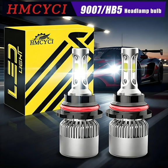 2PCS 9007 HB5 LED Headlight Bulbs ,High and Low Beam,Dual beam,6000K cold white