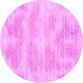 thumbnail image 1 of Ahgly Company Indoor Round Abstract Pink Contemporary Area Rugs, 4' Round, 1 of 4