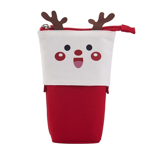 Estuche para lápices navideño, estuche para lápices de gran capacidad, estuche para lápices