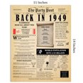 thumbnail image 4 of 75th Birthday Party Decor Poster 75 Years Ago Back In 1949, 4 of 5
