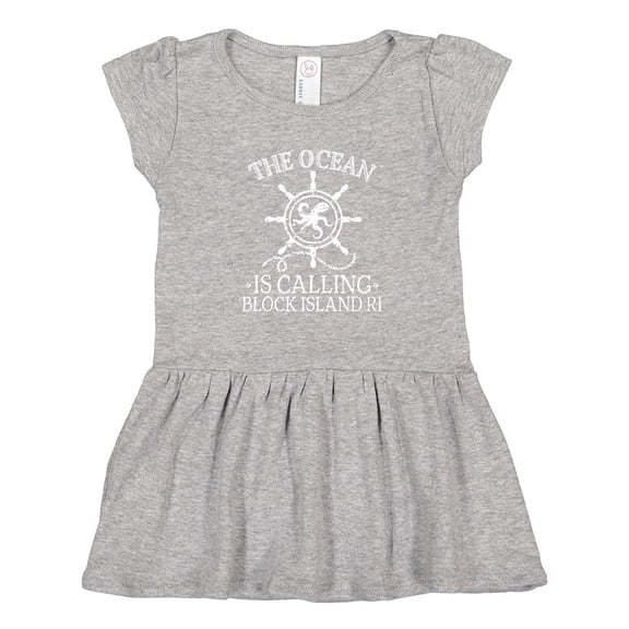 Inktastic Block Island Rhode Island Vacation Girls Toddler Dress