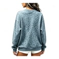 thumbnail image 3 of Cheetah Print Hoodie Women Oversized Trendy Fleece Hooded Pullover Sweatshirt Drop Shoulder Fall Graphic Hoodies, 3XL, 3 of 4