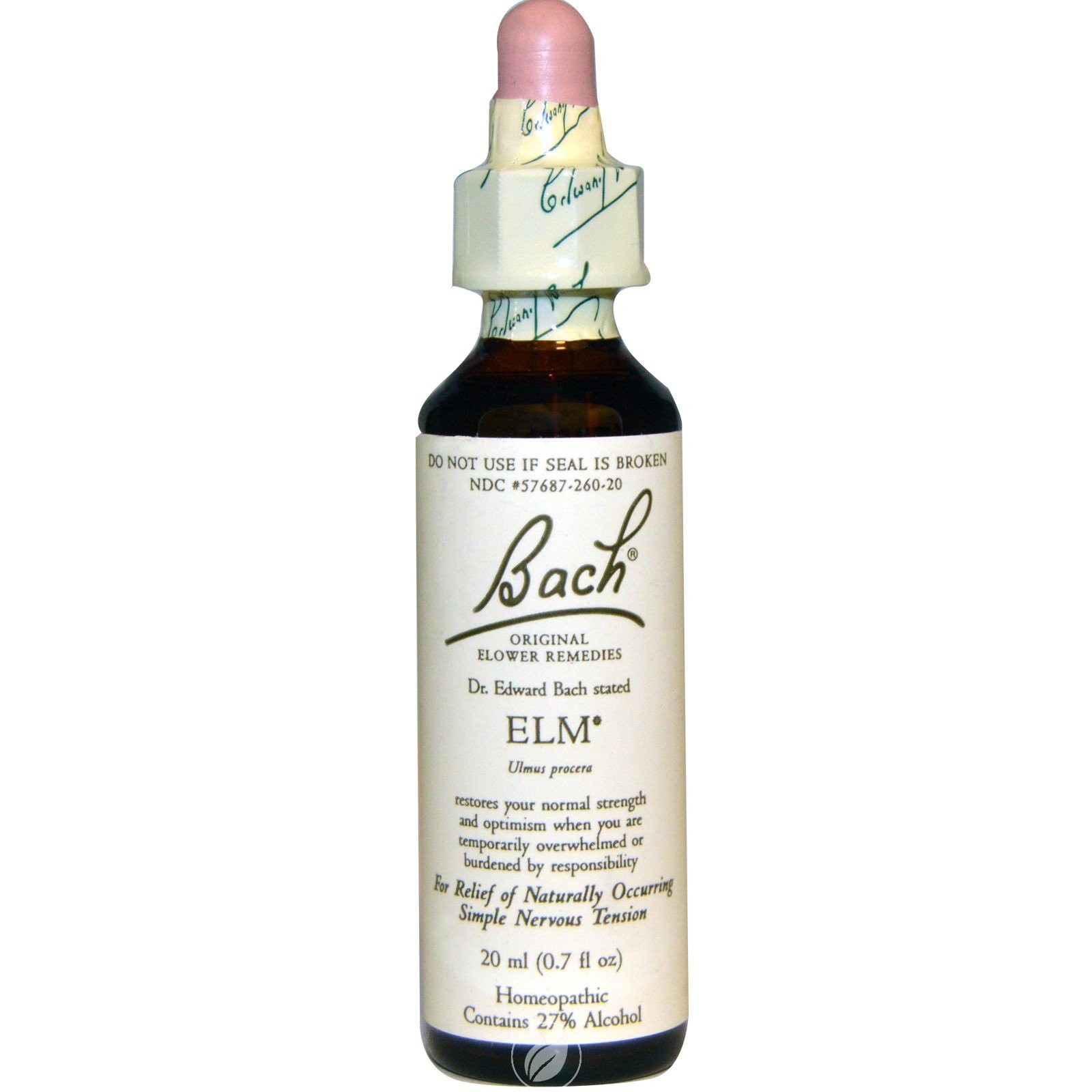 Bach Flower Essences Flower Essence Elm 20 Ml, Pack of 2