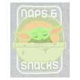 thumbnail image 5 of Star Wars Girls' Baby Grogu Naps & Snacks Short Sleeve Graphic Print Kids T-Shirt, 5 of 5