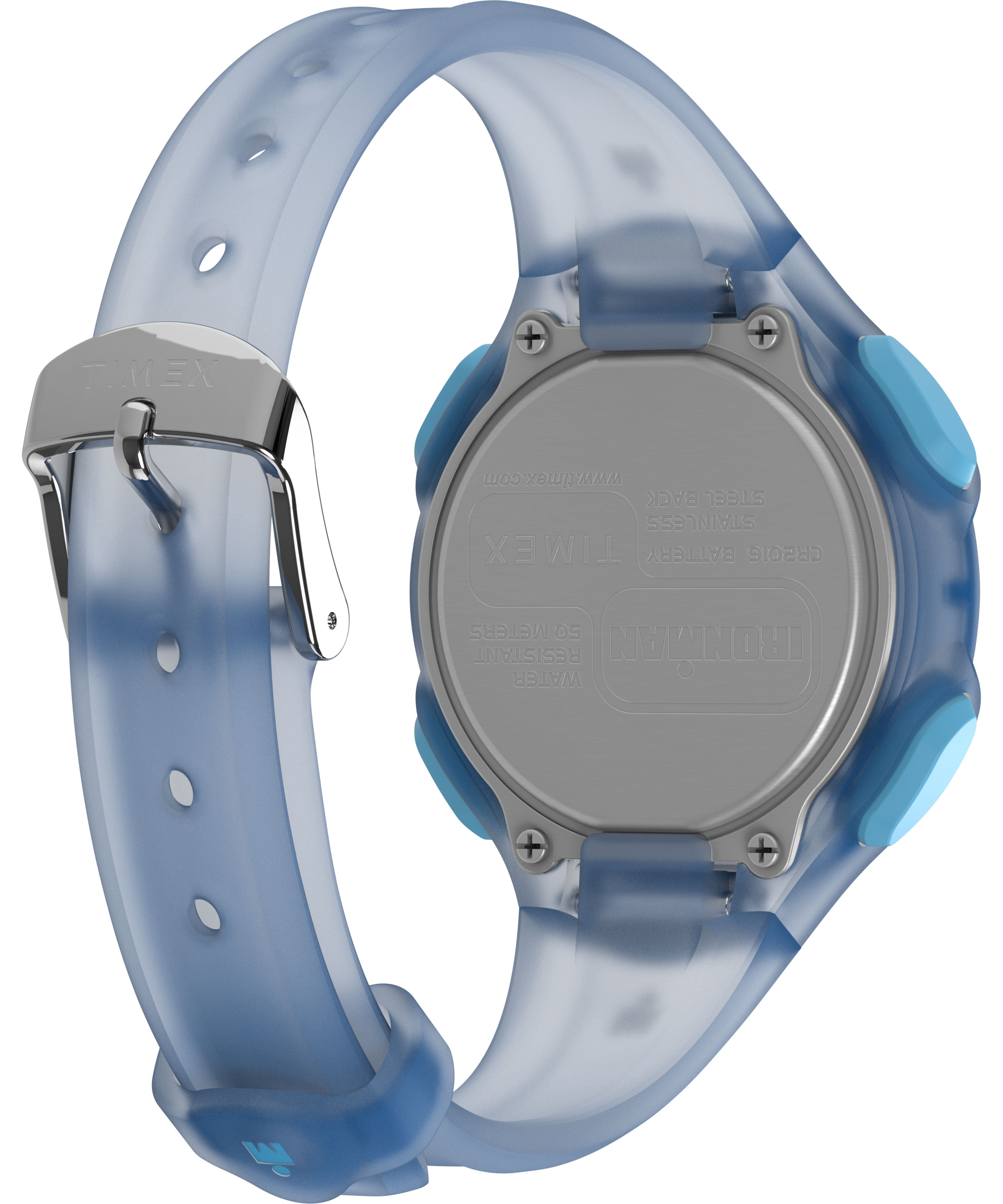 Timex Women's Ironman Essential 34mm Watch - Blue Strap Digital Dial Blue Case
