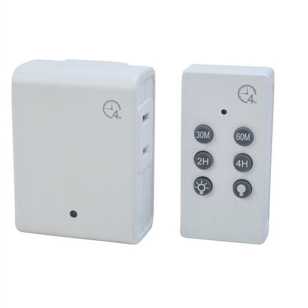 Woods 59781 Indoor Wireless Remote Control with Countdown White