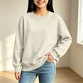 thumbnail image 2 of HAJWOH Teen Girls Boys Oversized Crewneck Sweatshirts Pullover Tops Toddler Kids Long Sleeve Sweatshirts, 2 of 6