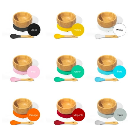 Baby Bowl   Spoon | Bamboo & Silicone