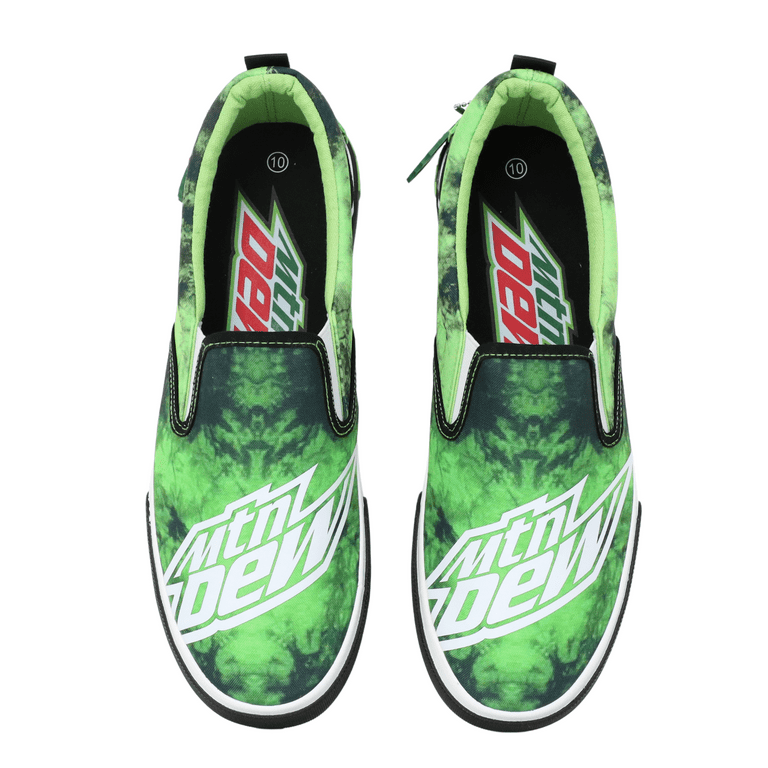 Mountain Dew Slip-On Sneakers - Comfortable Canvas Shoes 