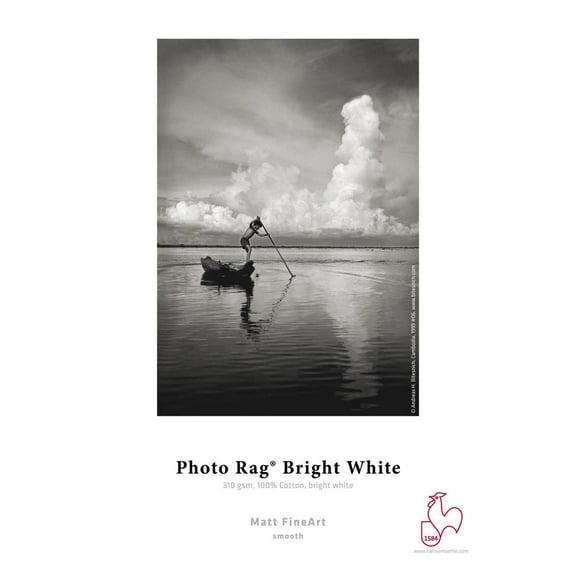 Photo Rag® Bright White 310gsm 8.5" x 11"  25 Sheets