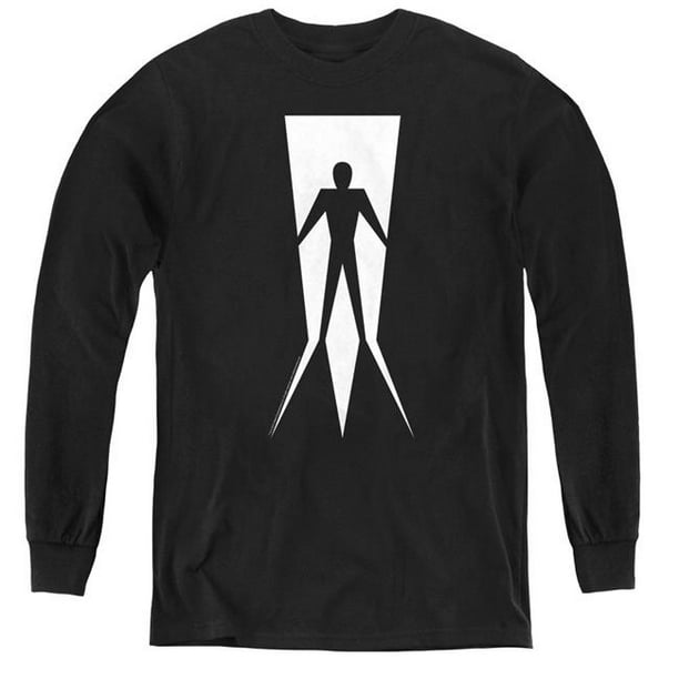 Shadowman & Vintage Shadowman Jeunesse à Manches Longues T-Shirt&44; Noir - Grand