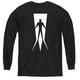 Shadowman & Vintage Shadowman Jeunesse à Manches Longues T-Shirt&44; Noir - Grand – image 1 sur 1