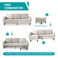 thumbnail image 5 of BALUS Sectional Sofa with Storage Ottoman, 78'' Convertible L-Shaped Sofa Couch for Living Room&Small Space, Beige, 5 of 9