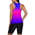 thumbnail image 3 of Maillots de Bain Tankini à Imprimé Color Block pour Femmes avec Capris de Bain s-TTTG, 3 of 6