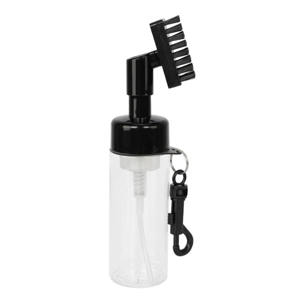 Cepillo limpiador de ranuras para palos de golf, compacto, accesorios de golf, regalos de golf para hombres. Negro con gancho