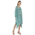 thumbnail image 2 of Moomaya WoMen's Short Hoodie Kaftan Loose Tunic Kimono Sleeve Mini Beach Cover Up Dress, 2 of 7