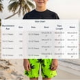 thumbnail image 3 of Atogsazn Kids Boys Hawaiian 2 Piece Outfit Children Casual Short Sleeve Tshirt Shorts Set Beach Clothes Tee Black 14-15 Years Fashion, 3 of 7