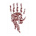 thumbnail image 1 of SGACAI 1 * calcomanía de tatuaje de encaje marrón Haina, 1 of 7