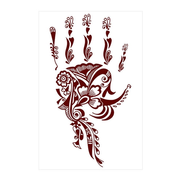 SGACAI 1 * calcomanía de tatuaje de encaje marrón Haina