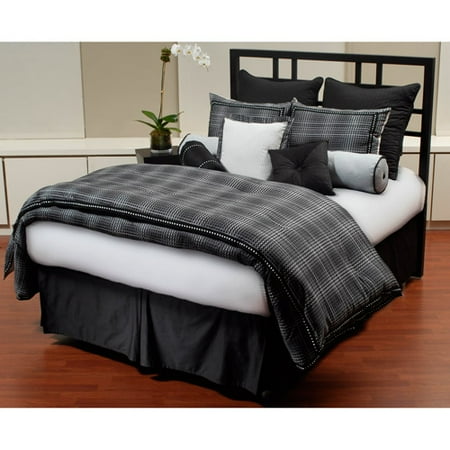park avenue 7 piece comforter set black white walmart com park avenue 7 piece comforter set black white walmart com