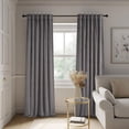 thumbnail image 5 of Topfinel Luxury Velvet 100% Blackout Curtains, 52 x 90 Inch, 2 Panels, Gray, 5 of 9
