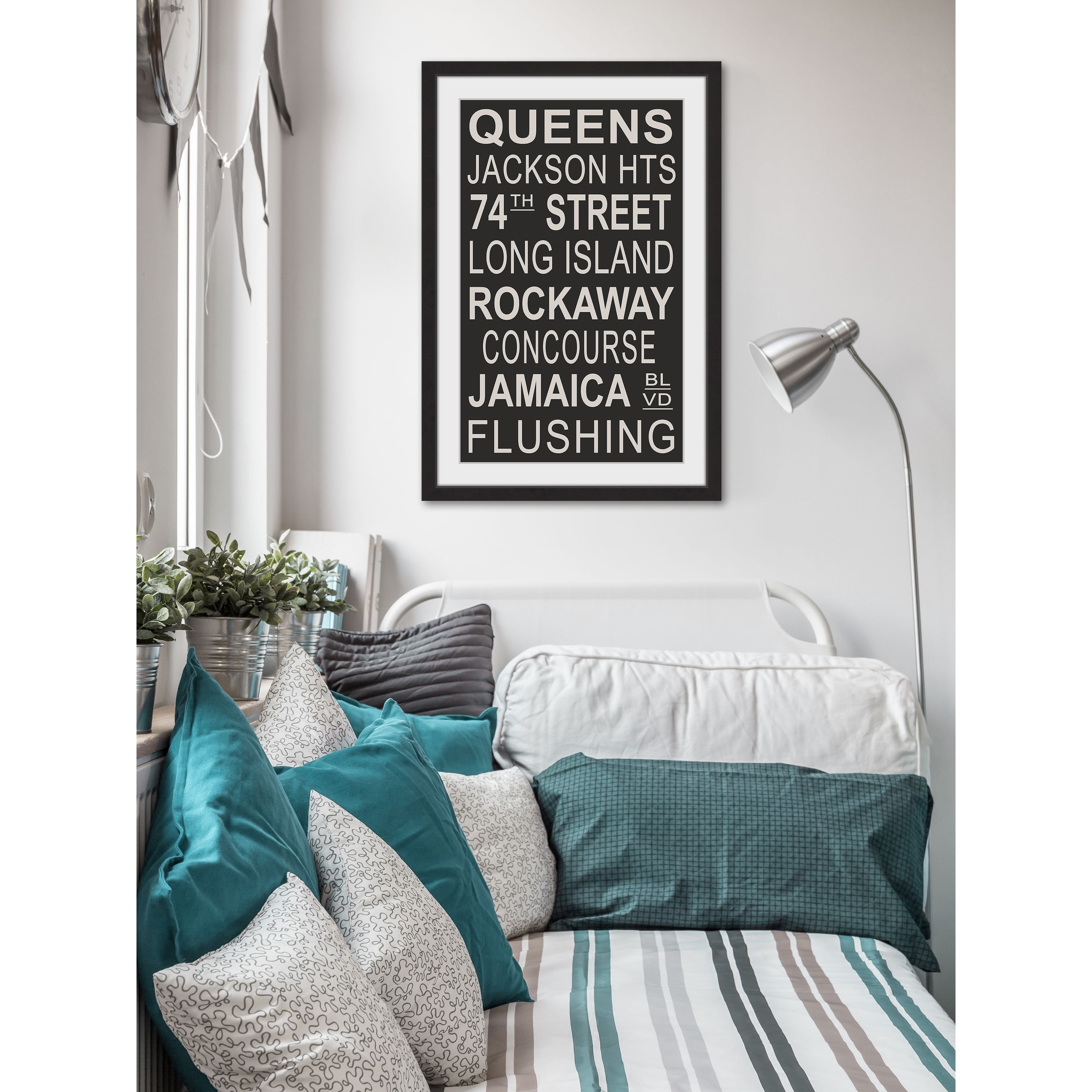 "Long Island Neighborhoods" Framed Painting Print