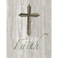 thumbnail image 3 of Gango Home Decor Contemporary Words for Worship Faith, Hope & Love on Wood; Three 11x14in Art Prints in White Frames, 3 of 7