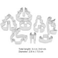 thumbnail image 2 of OUNONA 8-Piece Reusable Biscuit and Cookie Cutters Set with Adorable Christmas Style Molds for Baking, 2 of 7