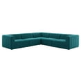 thumbnail image 3 of Modway Bartlett Sectional Sofa, Teal Fabric, 3 of 11