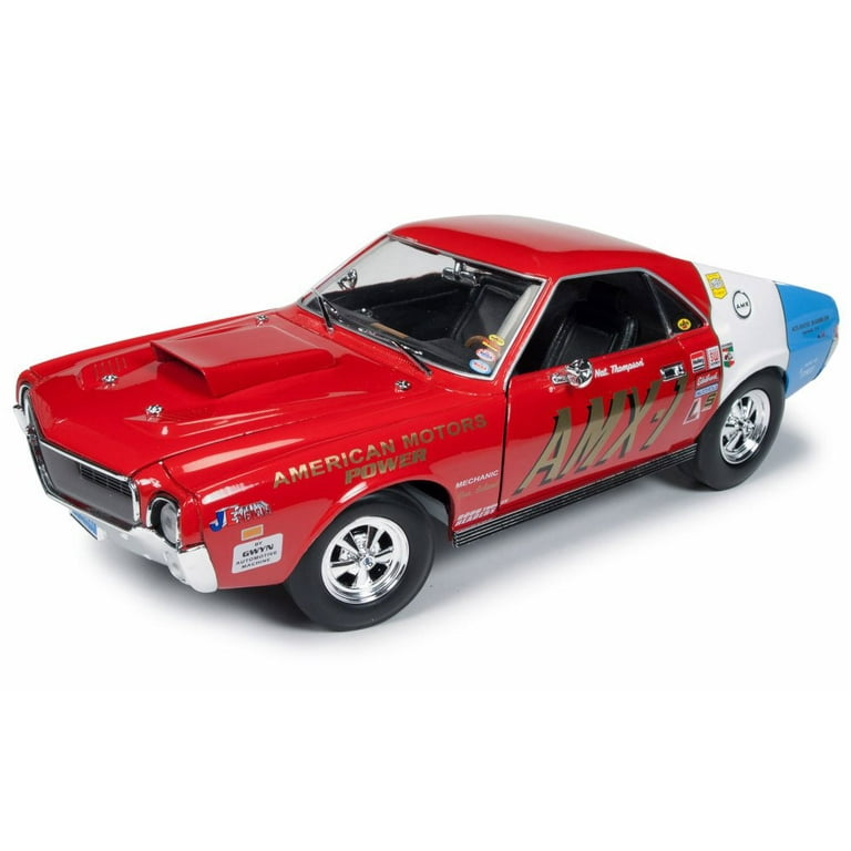 1969 AMC AMX Hurst S/S, Red/White/Blue - Auto World ERTL