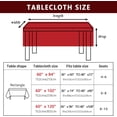 thumbnail image 6 of Christmas Rectangular Tablecloth 60x102 Inch Waterproof Christmas Gingerbread Man Tablecloth Xmas Washable Table Cloth for Winter Holiday Party Picnic Dinner Home Decor, 6 of 6